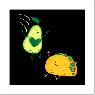 Avocado Taco design Posters and Art